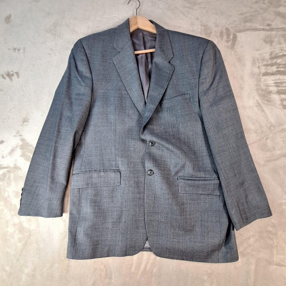 Lauren Ralph Lauren Suit Jacket Mens 40 R Gray Single Vent 2 Button Formal